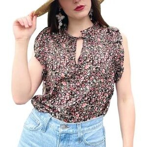 BB Dakota by Steve Madden Floral Sleeveless Ditsy Top NWT Size M